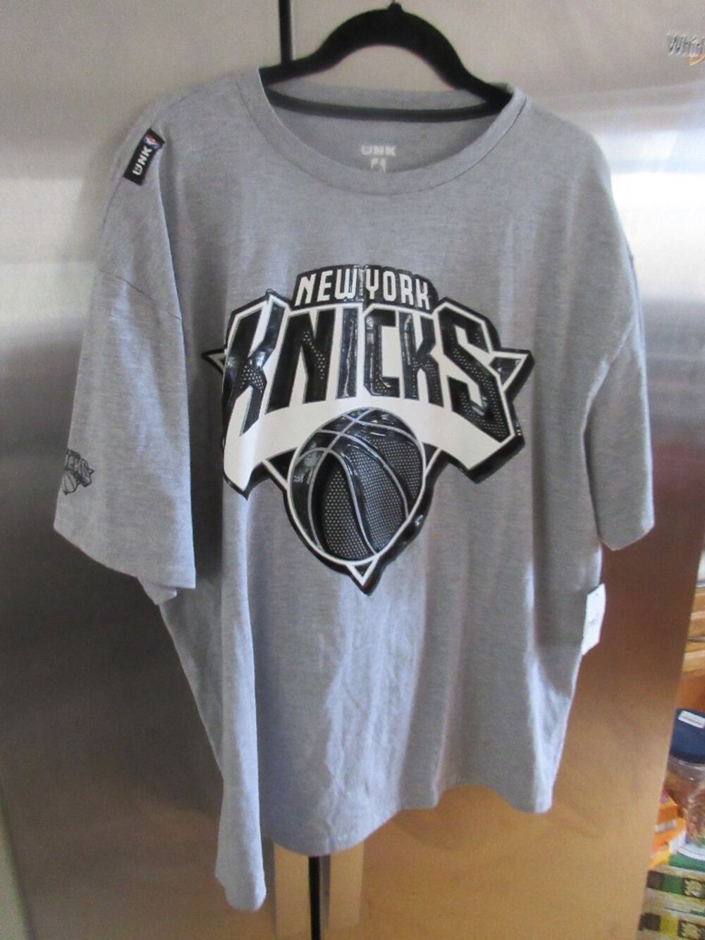 New York Knicks Men's Tee Gray XL vintage new nwt rare 2xl  unk